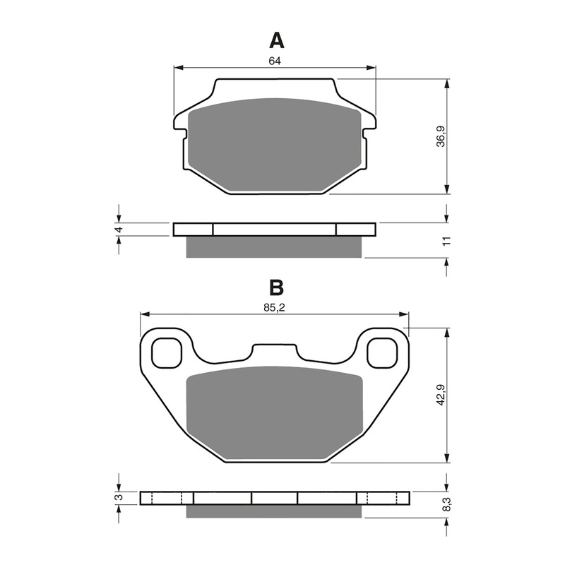 GOLDfren Brake Pads Off-Road Racing GF183 – K5 ( PR285 )