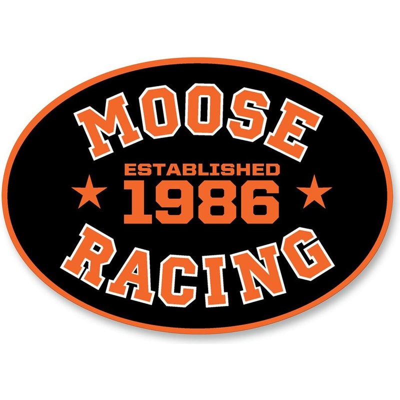 Moose Racing S18 Collegiate 10-Pack Decal Black / Orange