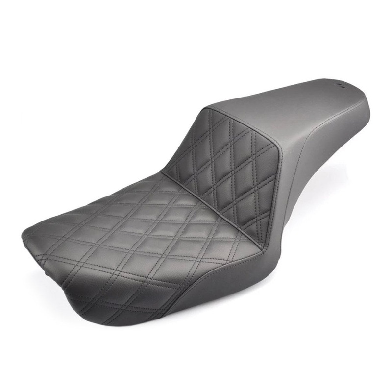Step Up LS Dual Seat (Black). Dyna 2004-05.