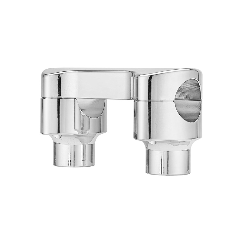 Harley 18-UP Fat Bob 2018UP Sport Glide 1.25″ Diameter Chrome 2″ Height Handlebar Risers Top Covers