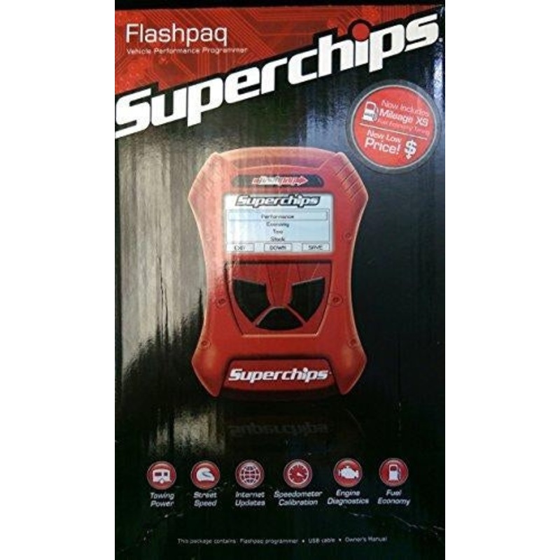 Chevrolet Superchips 2825 Flashpaq Auto Computer tuner programmer Reprogammmer Petrol Trucks