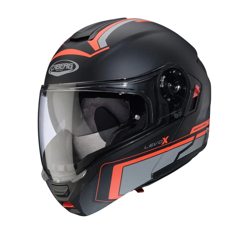 Caberg Levo X Elite Matt Black / Grey / Fluo Red