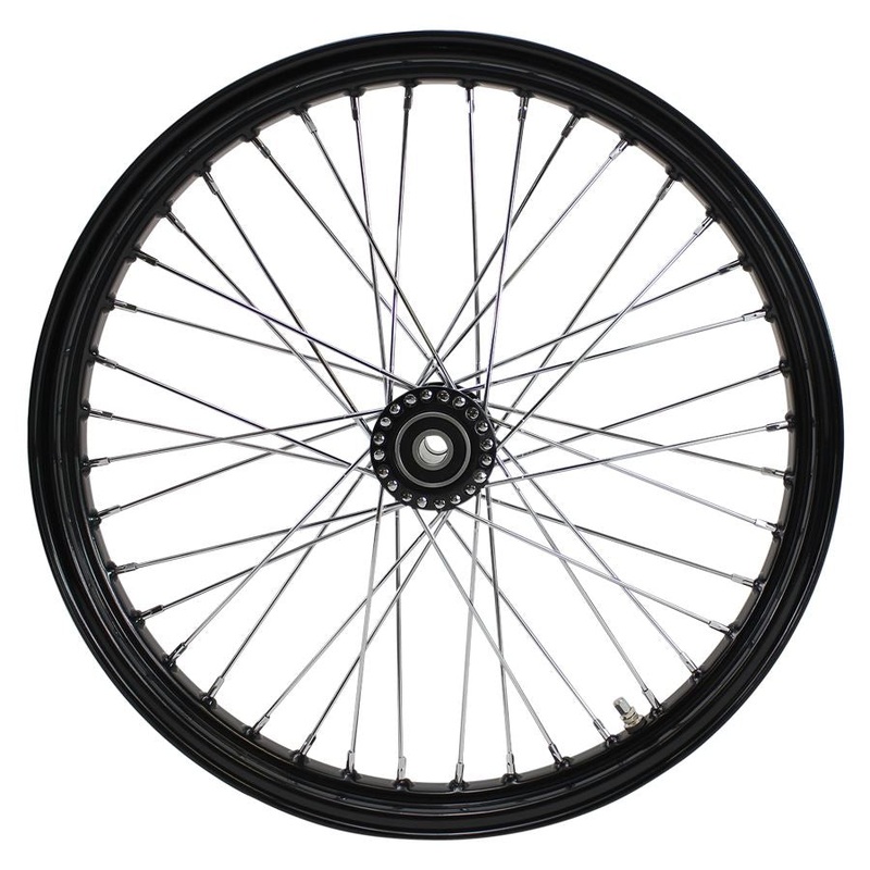 Moto Iron 40 spoke 21 x 2.15 Chopper Spool Wheel – Black