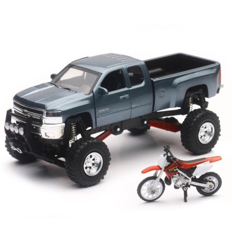 New Ray – Replica 1:43 Truck/Race Bike Chevy Toy