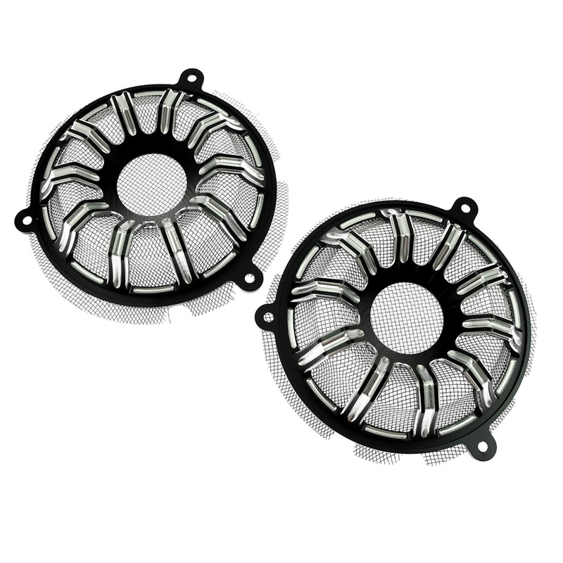 CNC Speaker Grill Cover Accents Fit Harley Touring Glide 14-’23 | Mactions