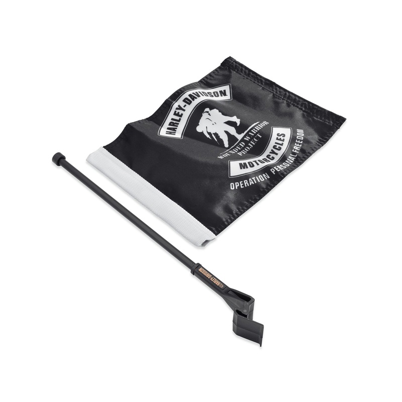 Harley Davidson 61400375 Wounded Warrior Project Flag Kit KIT-FLAG,WOUNDED,TRUNK MOUNT