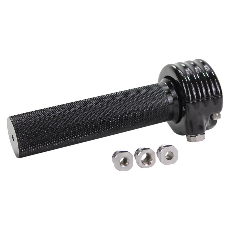 TC Bros. 1″ Single Cable Motorcycle Throttle – Black