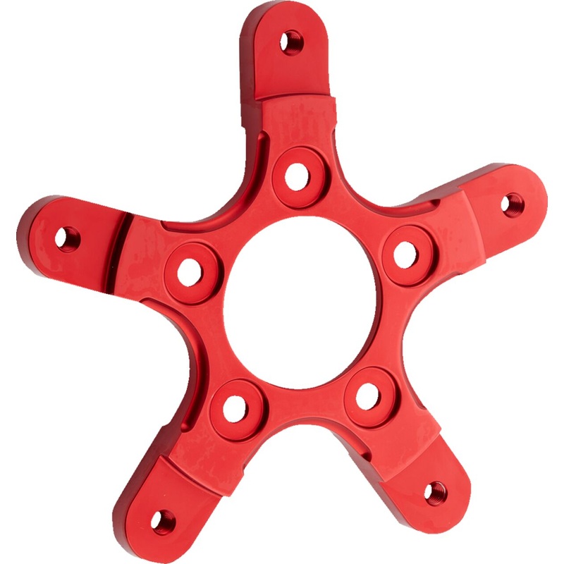 11.8″ Mount Brake Rotor Adapter For Ness Wheel, Red – 08+ Touring