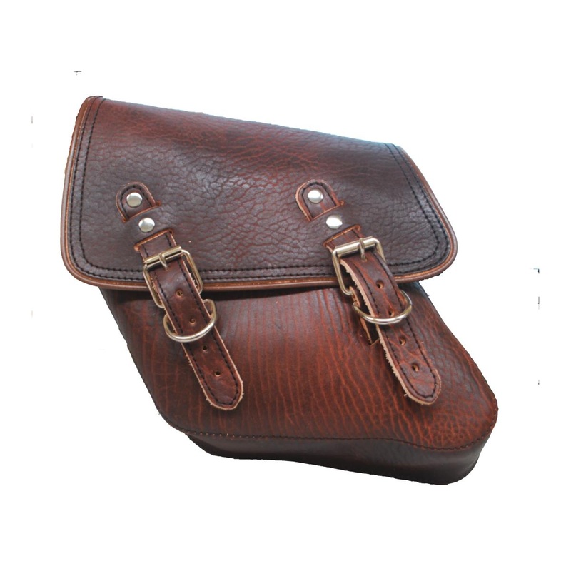 La Rosa Design Solo Left Saddle Bag Strut Mount Rustic Brown