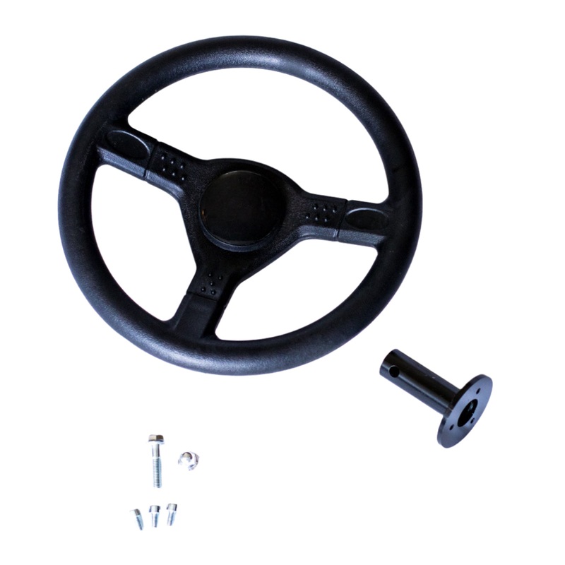 Steering Wheel Assembly – 2 Seat Go Kart (Gas & EV)