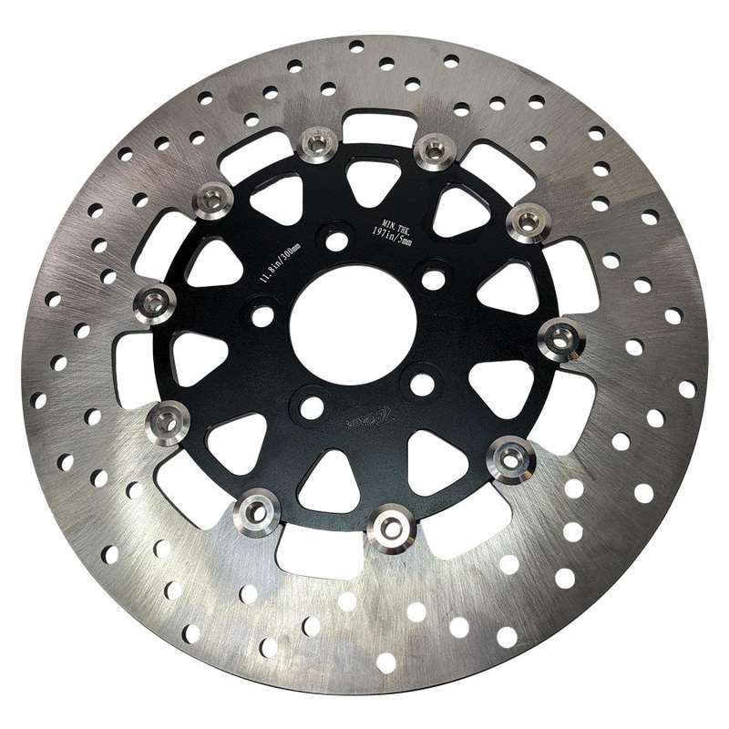 TC Bros. 11.8in Rear Floating Brake Rotor for 2008-up Harley Touring Bagger