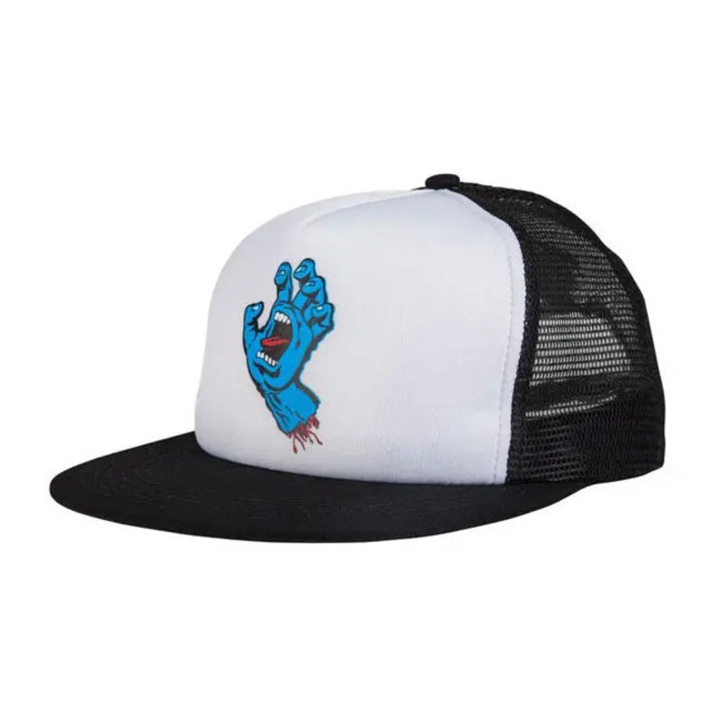 Santa Cruz Hand Mesh Back Cap White / Black