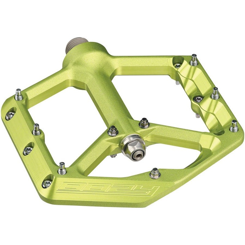 Spank Oozy Platform Pedals – Aluminum – Green