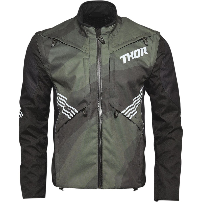 Thor Terrain Textile Jacket Camo Green