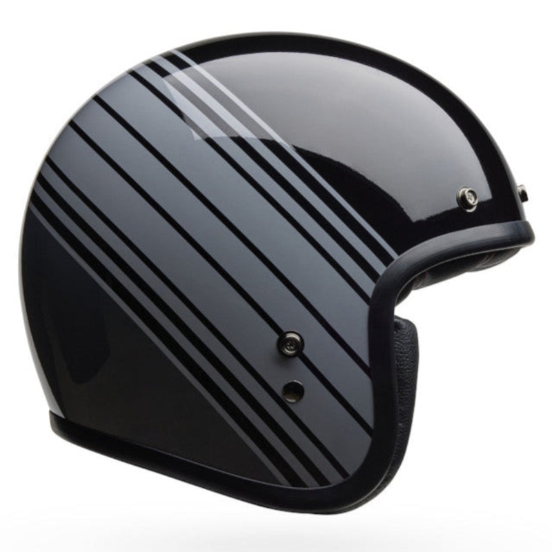 Bell Custom 500 Edge ECE 22.06 Gloss Metallic Black / Grey