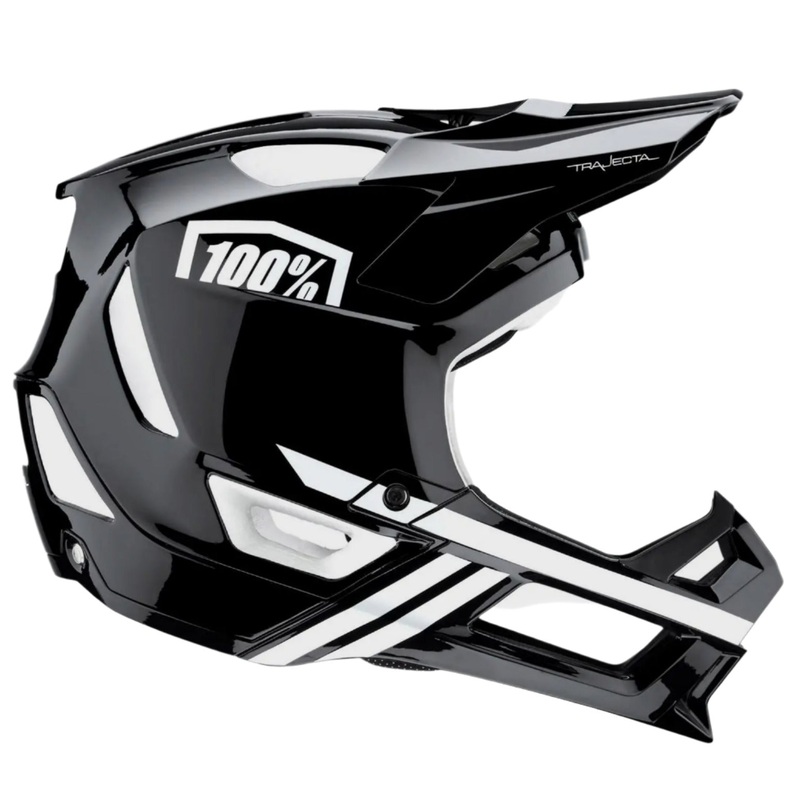 100% Trajecta Fidlock Cycle Helmet 2021 Black / White