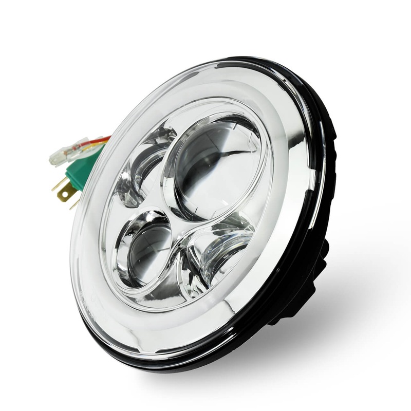 7inch LED H4 H13 DRL Projector Headlight for Harley ’12-’16 FLD ’18-’24 Softail | Mactions