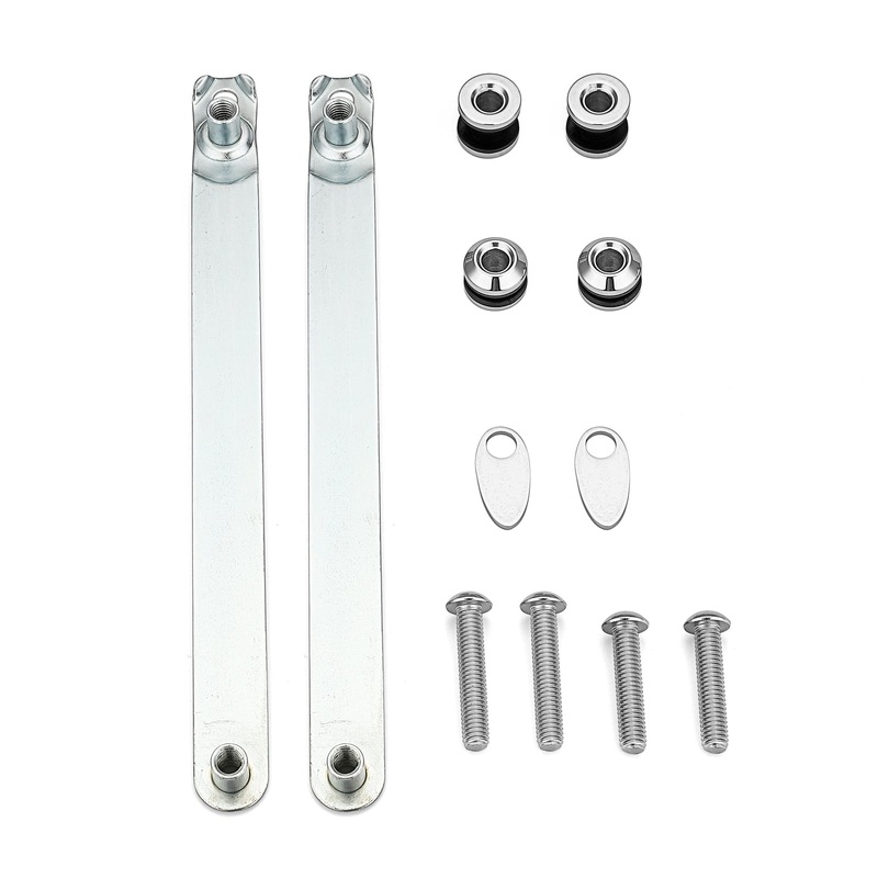 Harley Dyna Street Bob FXDB 09-17 Passenger Backrest Rack Docking Hardware