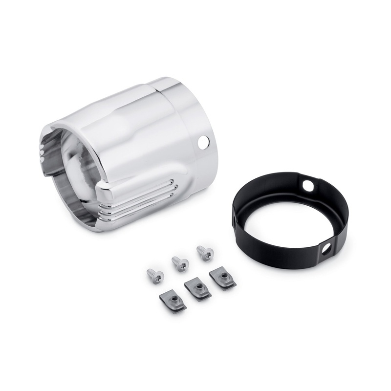 Harley Davidson 65100162 Defiance 4.5 in. End Cap KIT,MUF ENDCAP/OUT FNSHR,CHRM,