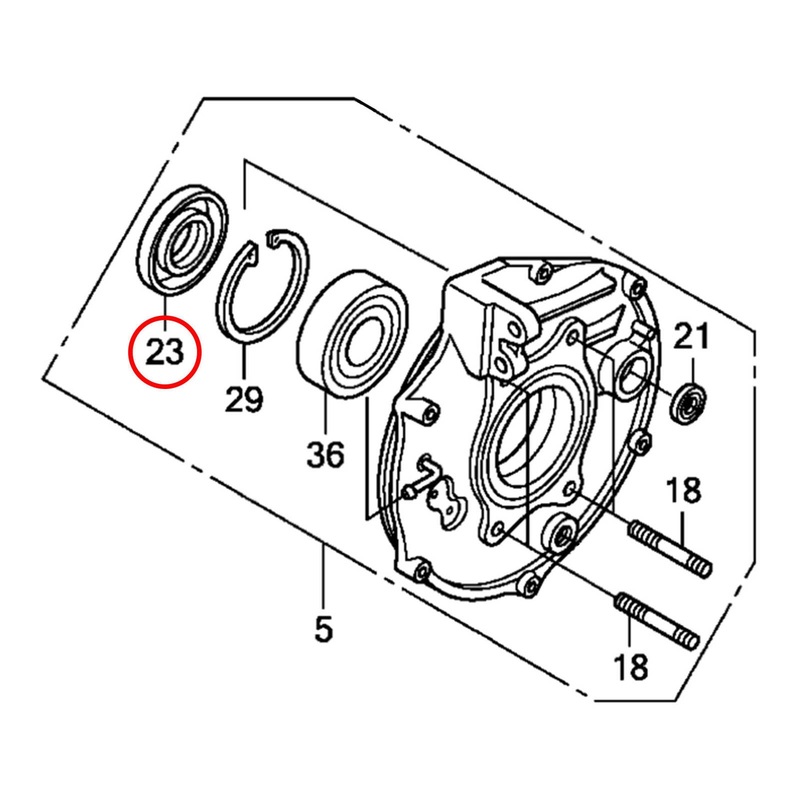 Whites Dust Seal – Honda Rear Brake Seal – 44x75x9