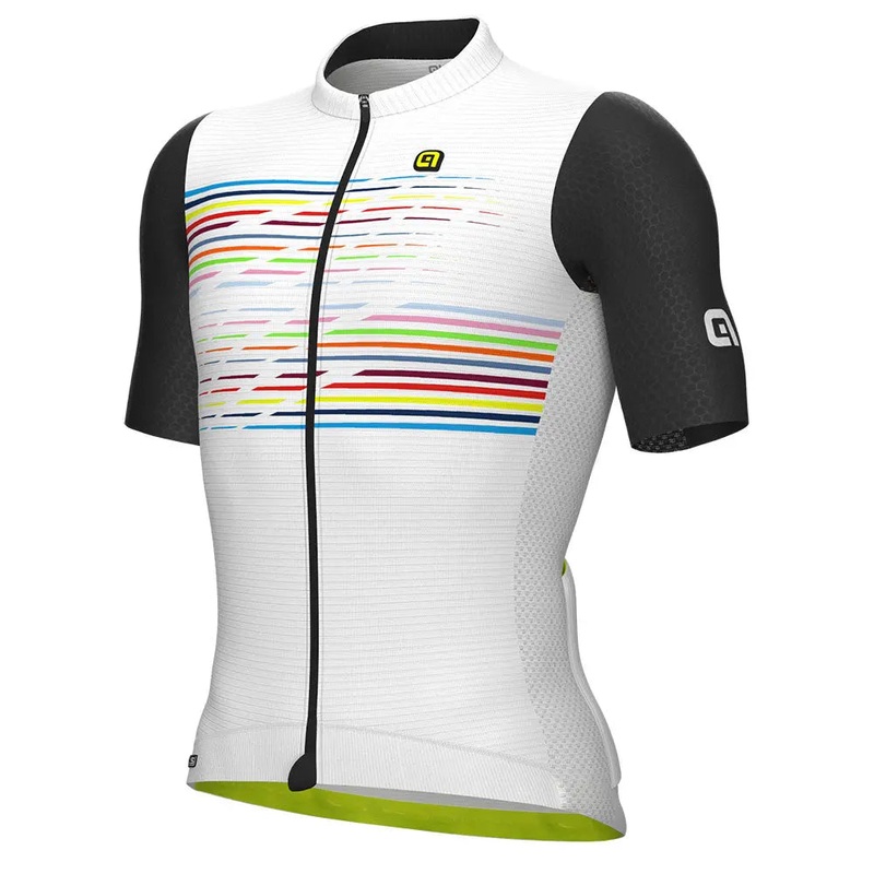 Ale Clothing Logo PR-S Short Sleeves Cycle Jersey White