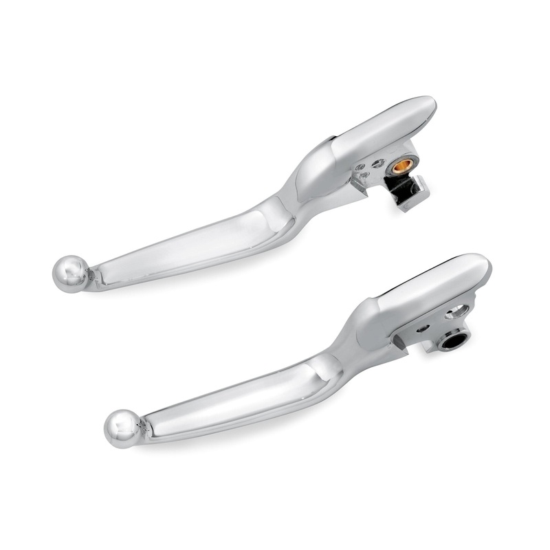 Harley Davidson 36700104 Chrome Hand Control Lever Kit HAND LEVERS, CHROME, SOFTAIL