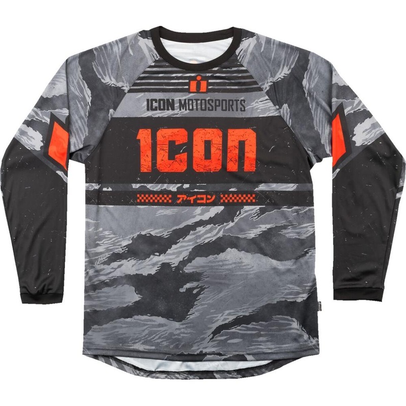 Icon Tigers Blood Jersey Camo Grey