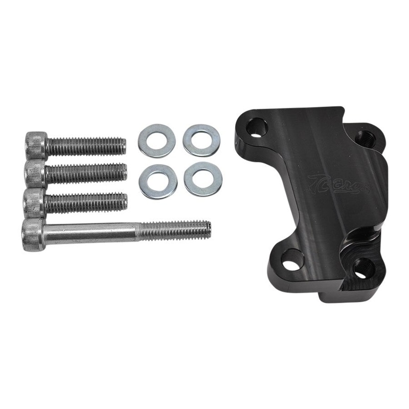 TC Bros. 12.6in Black Front Brake Bracket 2000-07 Harley OEM RH Caliper