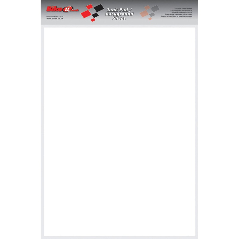 Bike It White ”Cut Your Own” Tank Pad