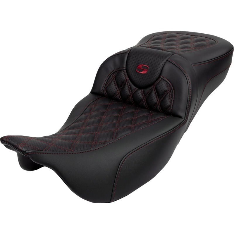Roadsofa LS Extended Reach With Driver’s Backrest Seat, Burg Stitch – 08-23 Touring