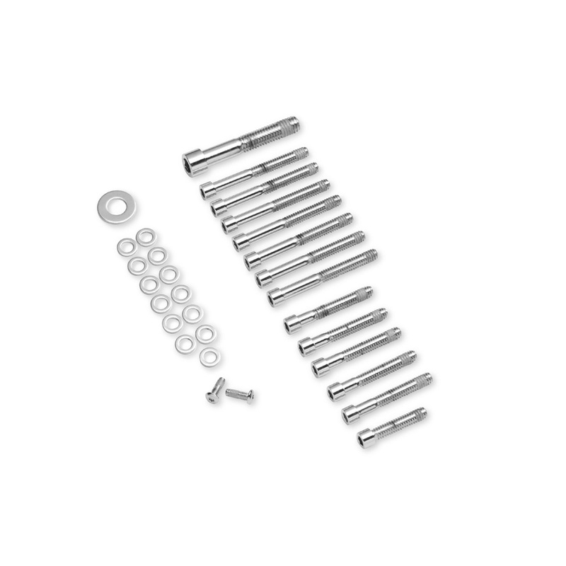 Harley Davidson 94280-04 Gearcase/Front Sprocker Cover Hardware Kit CHROME HARDWARE, GEAR CASE COV