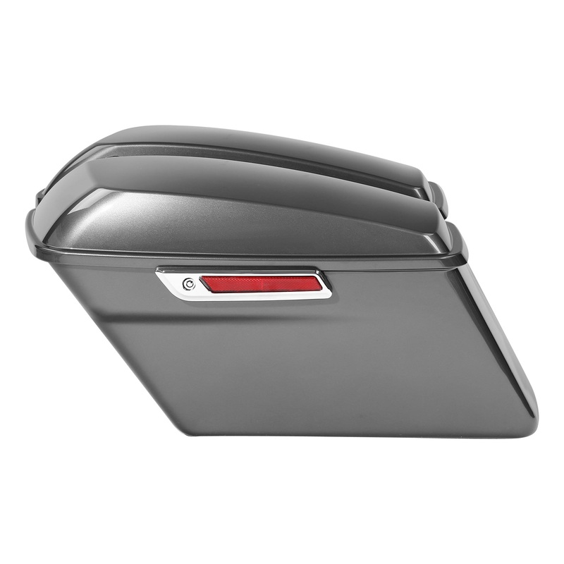 HR3 Industrial Gray Hard Saddlebags Harley Hard Bags (Regular) For 14-23 Harley Touring