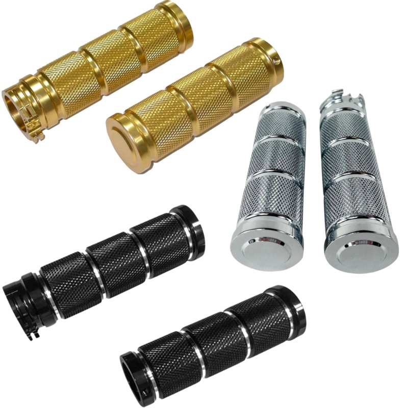 Knurled Billet Grips For Harley-Davidson