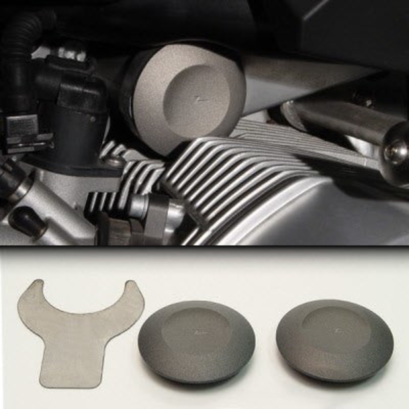 BMW R1200-GSA LC 2014 & Up Machined Aluminum Z-Plugs: Left Right Telelever Pivots; Ztechnik Z5360 Pair