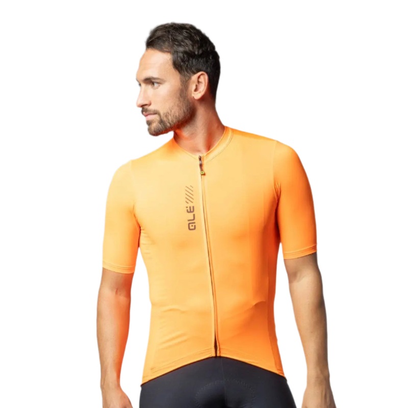 Ale Clothing Colour Block 2.0 Pragma Short Sleeves Cycle Jersey Orange