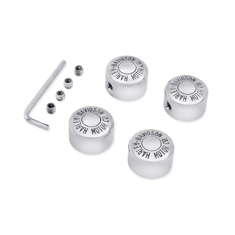 Harley Davidson 43884-96 Harley-Davidson Motor Co. Headbolt Cover Kit CHROME HEADBOLT COVER KIT W/LO