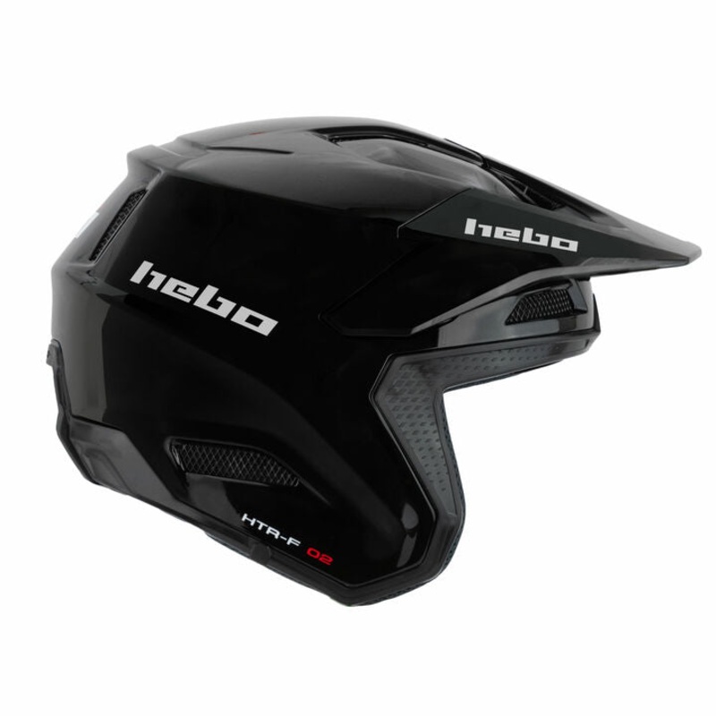 HEBO ZONE PRO MONO TRIALS HELMET BLACK