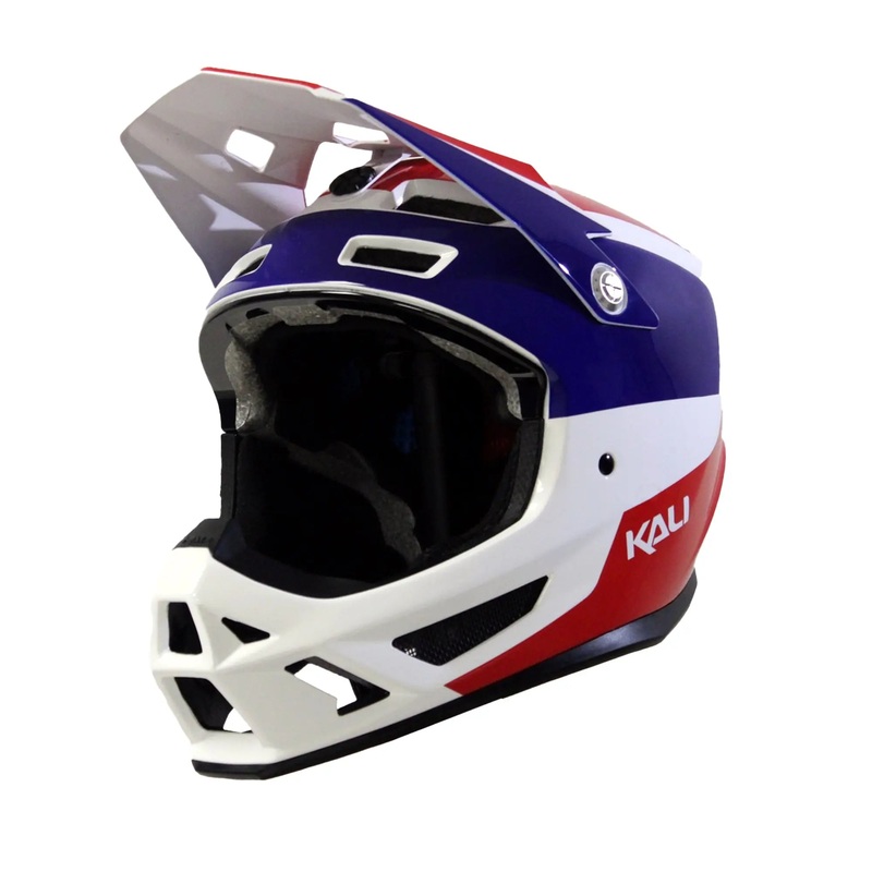 Kali Trinity Panel Cycle Helmet Matt Red / White / Blue
