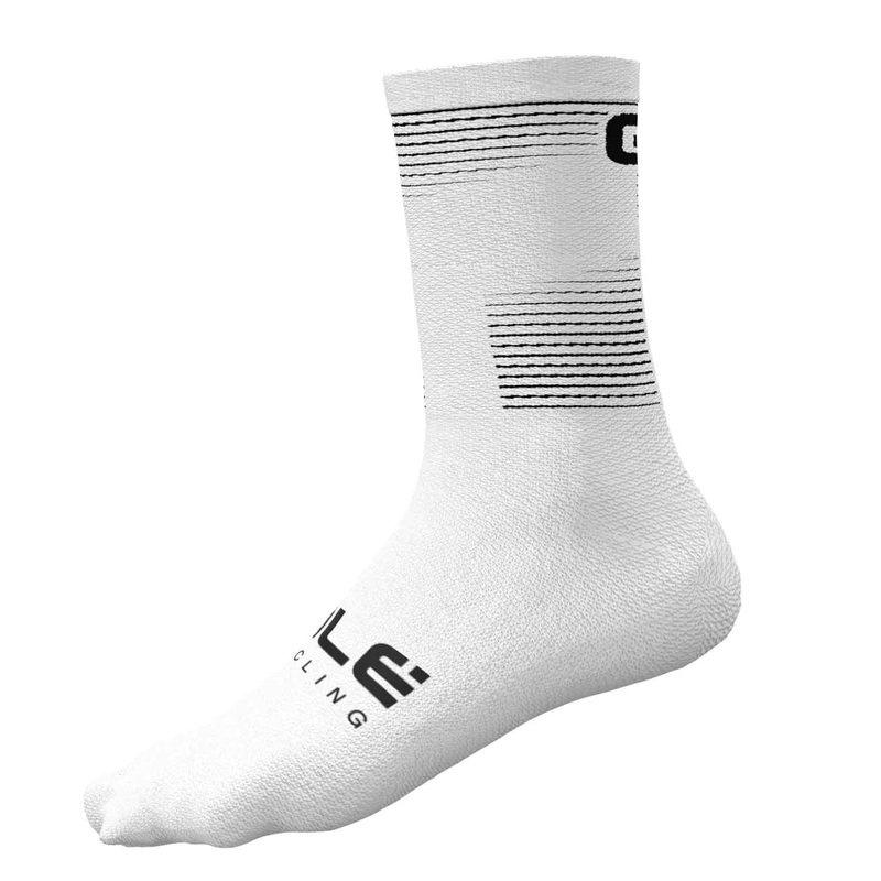 Ale Clothing Sprint Q-Skin 16 CM Cycle Socks White