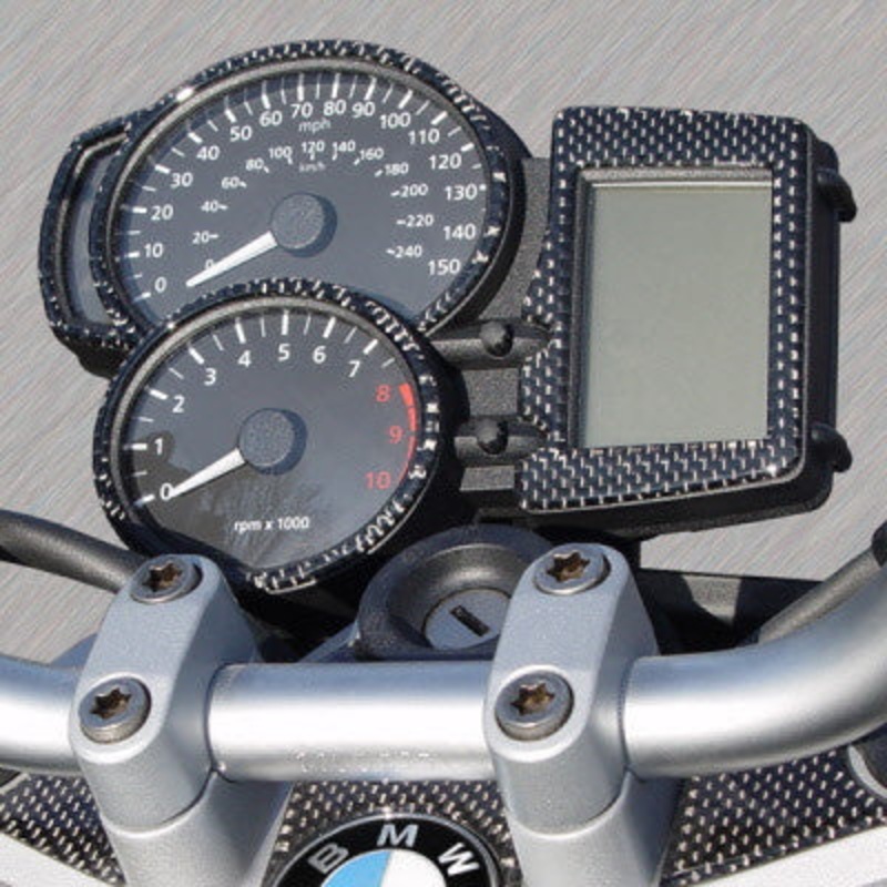 BMW F800GS real Carbon Fibre Gauge Panel Trim – Ztechnik Z8603  autoclaved with resin super hard wearing