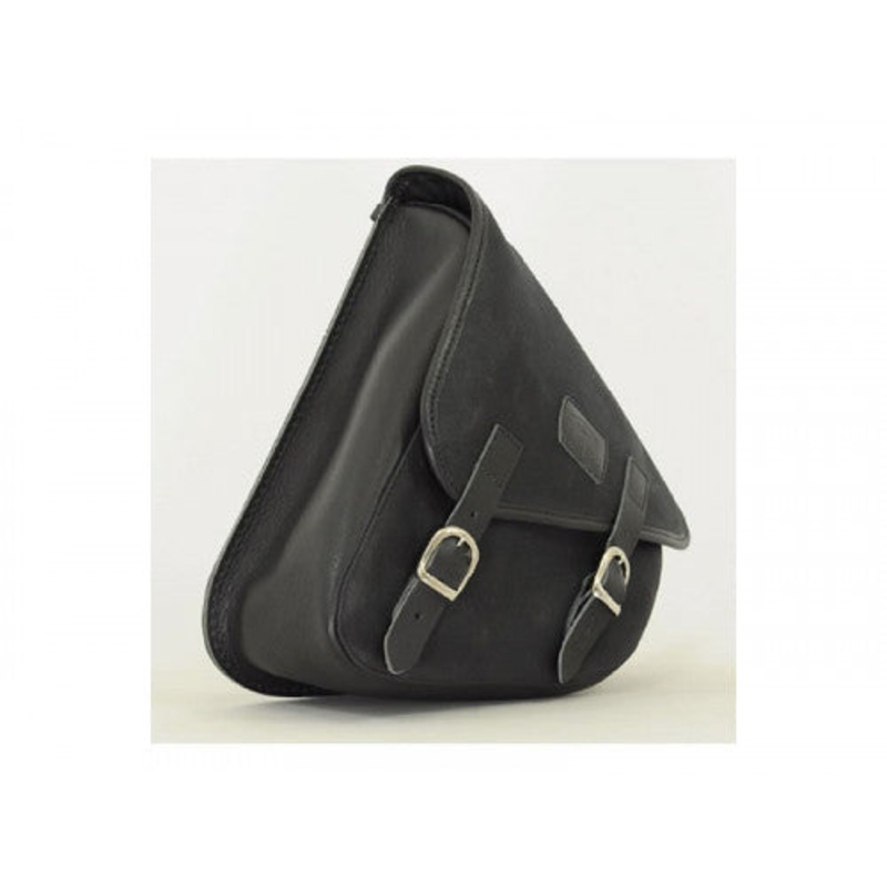 Longride Waxed Canvas Swing Arm Right Bag Black CUS275WBLA – 7.6 Liters