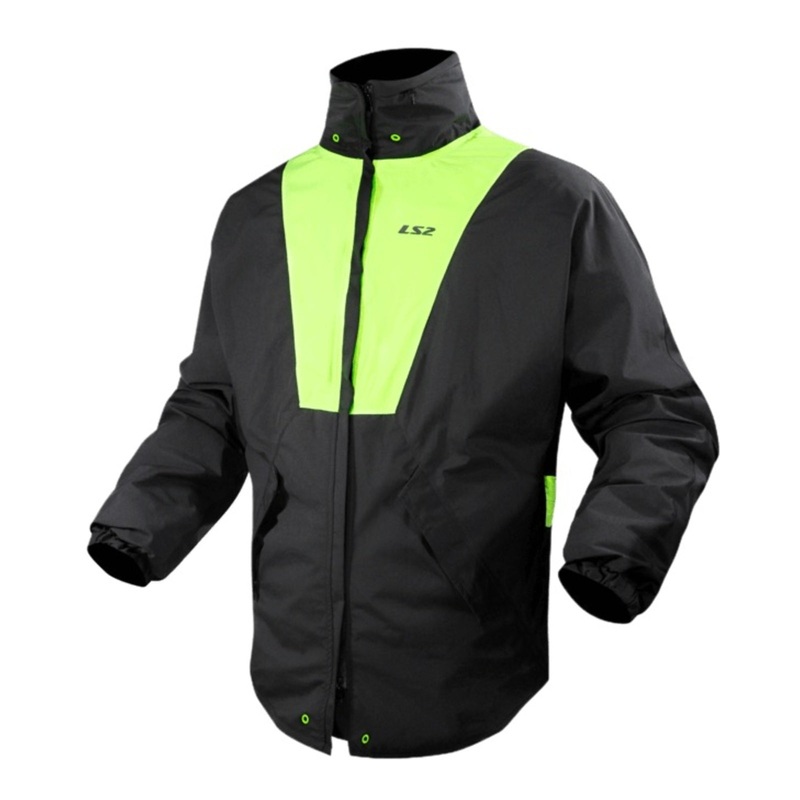 LS2 X-Rain Jacket – Black / Hi-Vis Yellow
