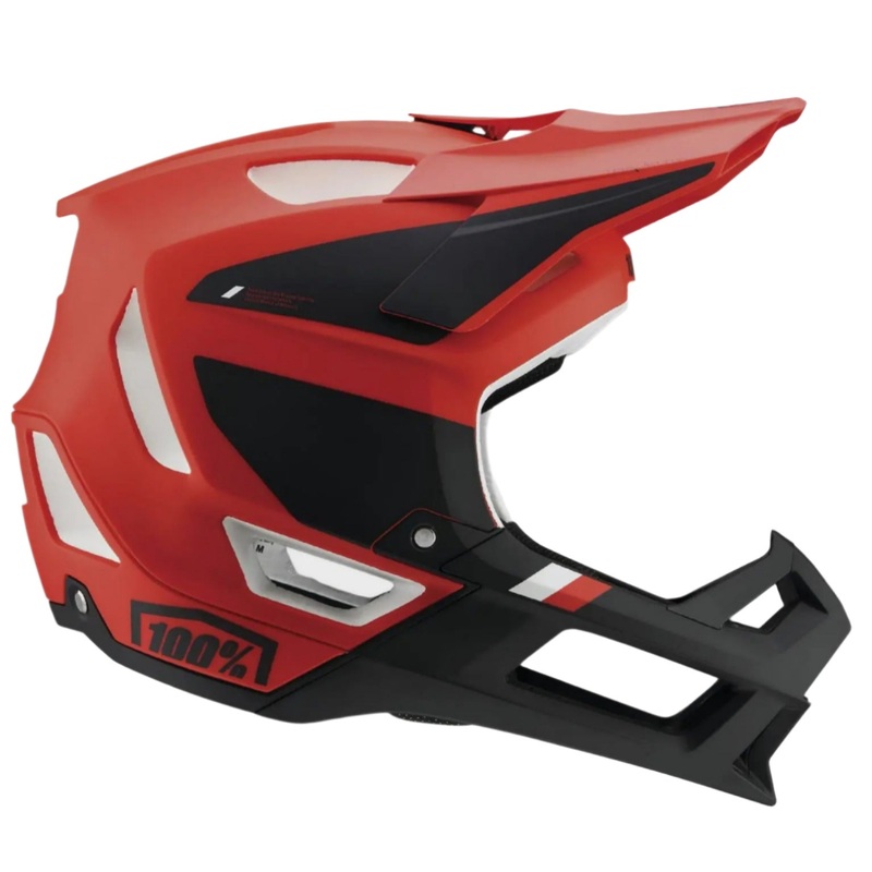 100% Trajecta Fidlock Cycle Helmet 2022 Cargo Fluo Red