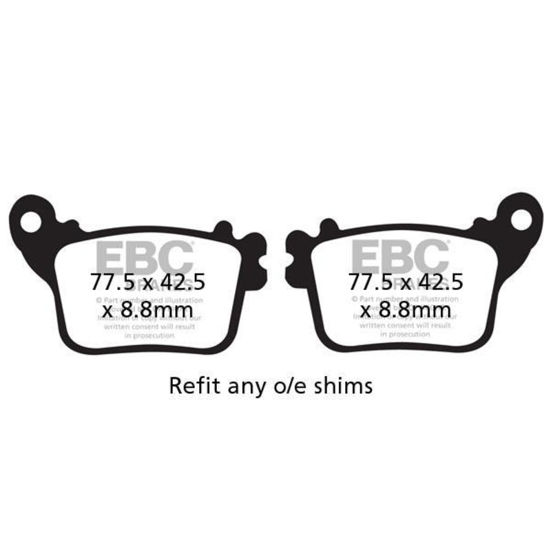 Brakes – FA436 Organic – EBC (Rear)