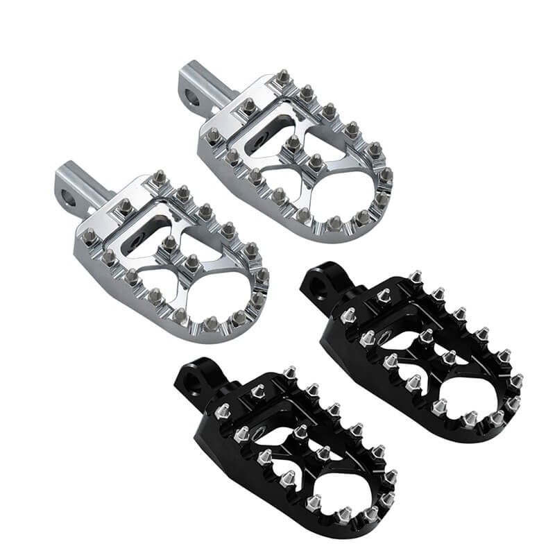 CNC Wide Foot Pegs 360 Roating Offroad Footpegs for Harley ’84-’25 | Mactions