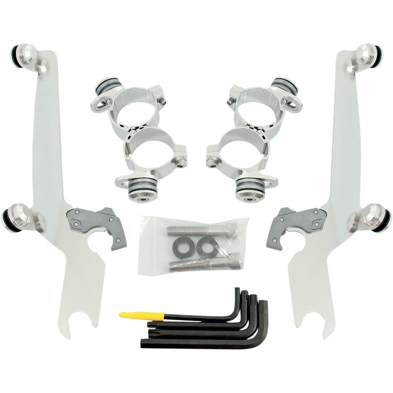 Sportshield Trigger-Lock Mounting Hardware, Polished – 10-15 Sportster XL