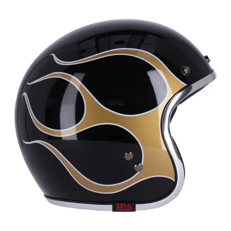 13 And A Half Magazine Skull Bucket Flames Gold