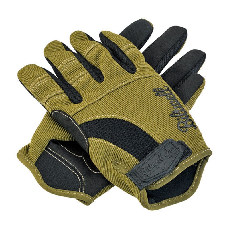 Biltwell Moto Gloves Olive / Black / Tan