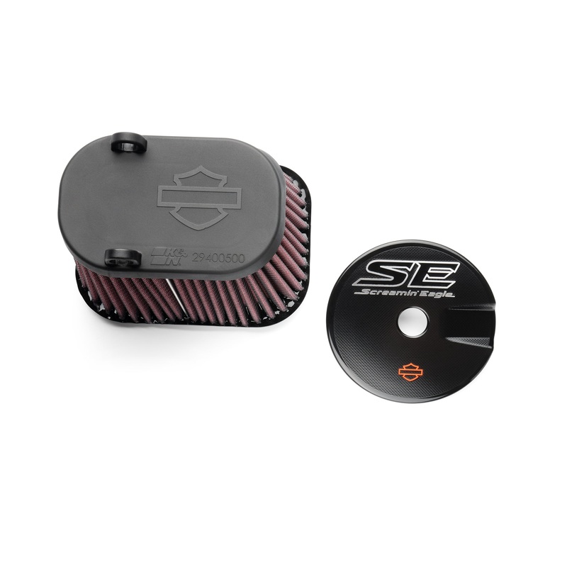 Harley Davidson 29400494 Screamin’ Eagle High-Flow Air Filter and Air Cleaner Trim Screaming KIT,BRTHR,HIGH FLOW