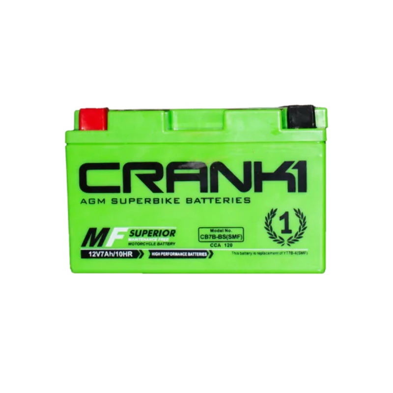 BATTERY FOR KAWASAKI KLX400R, KLX400SR- 2003-CB7B-BS-CRANK1 Batteries